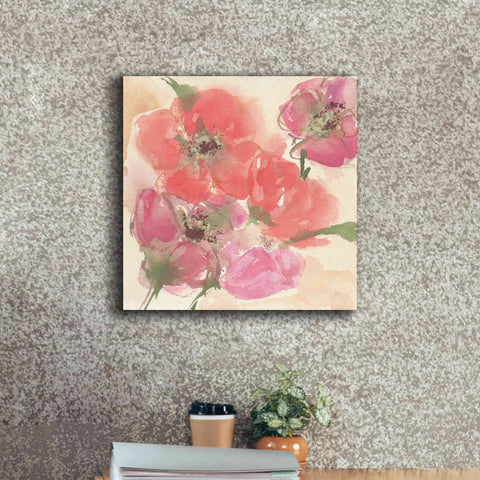 Image of 'Coral Blooms I' by Chris Paschke, Giclee Canvas Wall Art,18 x 18