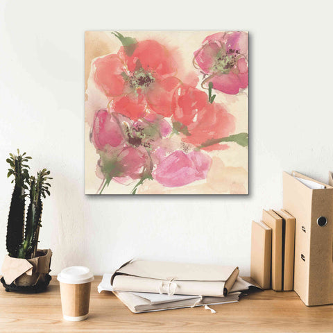 Image of 'Coral Blooms I' by Chris Paschke, Giclee Canvas Wall Art,18 x 18