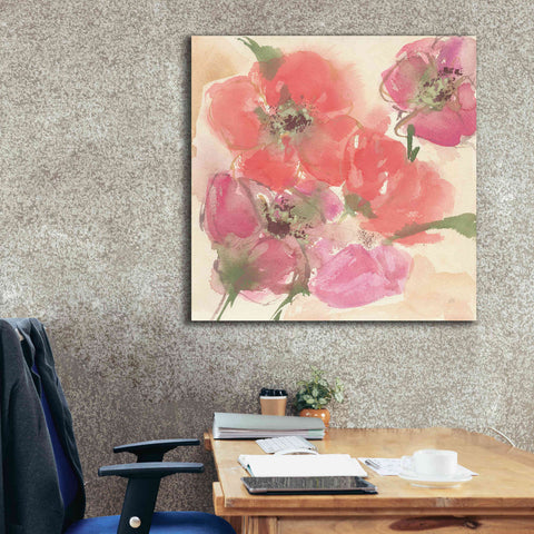 Image of 'Coral Blooms I' by Chris Paschke, Giclee Canvas Wall Art,37 x 37