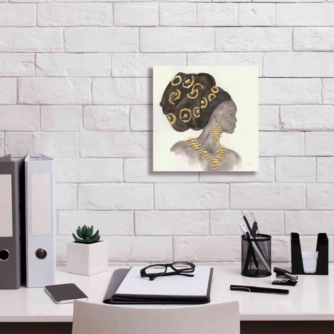 Image of 'Headdress Beauty I' by Chris Paschke, Giclee Canvas Wall Art,12 x 12