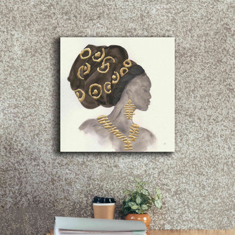 Image of 'Headdress Beauty I' by Chris Paschke, Giclee Canvas Wall Art,18 x 18