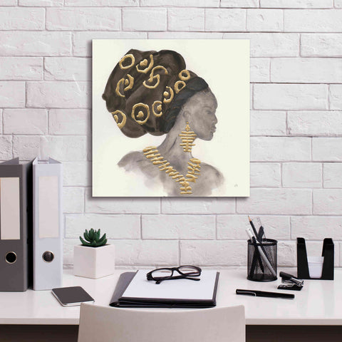 Image of 'Headdress Beauty I' by Chris Paschke, Giclee Canvas Wall Art,18 x 18