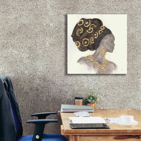 Image of 'Headdress Beauty I' by Chris Paschke, Giclee Canvas Wall Art,26 x 26
