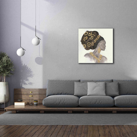 Image of 'Headdress Beauty I' by Chris Paschke, Giclee Canvas Wall Art,37 x 37