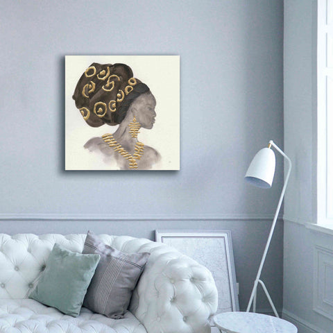 Image of 'Headdress Beauty I' by Chris Paschke, Giclee Canvas Wall Art,37 x 37