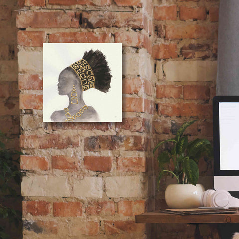 Image of 'Headdress Beauty II' by Chris Paschke, Giclee Canvas Wall Art,12 x 12