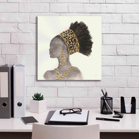 Image of 'Headdress Beauty II' by Chris Paschke, Giclee Canvas Wall Art,18 x 18