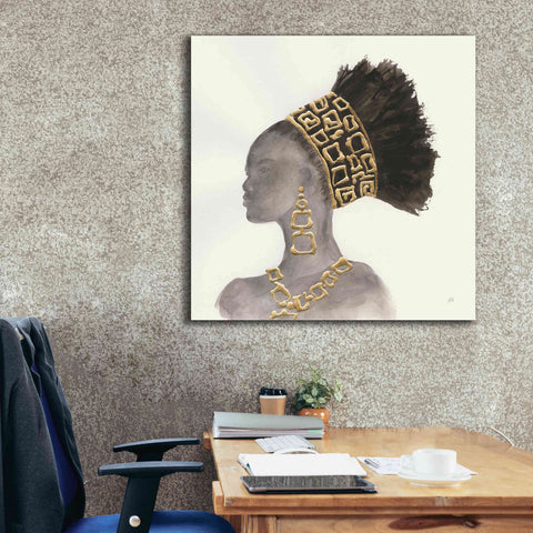 Image of 'Headdress Beauty II' by Chris Paschke, Giclee Canvas Wall Art,37 x 37