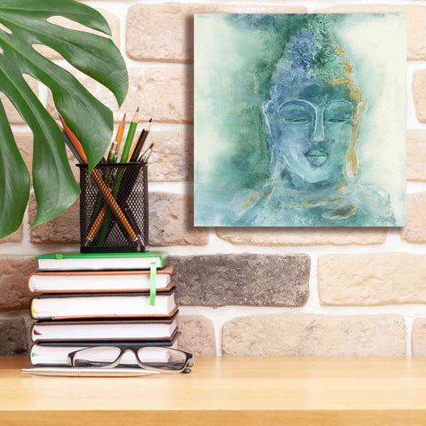 Image of 'Gilded Buddha II' by Chris Paschke, Giclee Canvas Wall Art,12 x 12