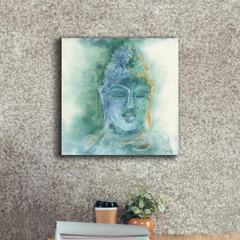 Image of 'Gilded Buddha II' by Chris Paschke, Giclee Canvas Wall Art,18 x 18
