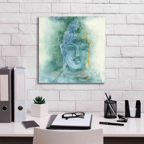 Image of 'Gilded Buddha II' by Chris Paschke, Giclee Canvas Wall Art,18 x 18