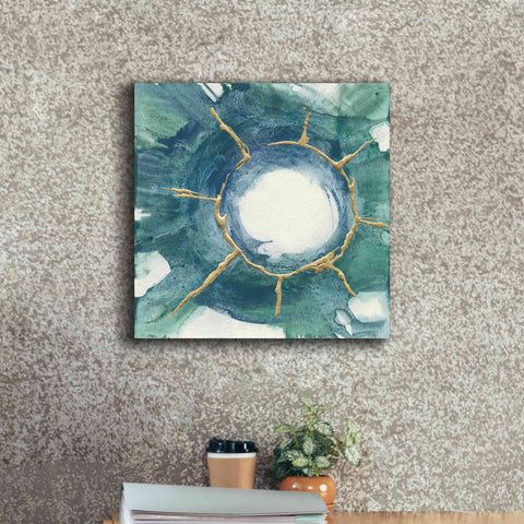 Image of 'Dharma Wheel I' by Chris Paschke, Giclee Canvas Wall Art,18 x 18