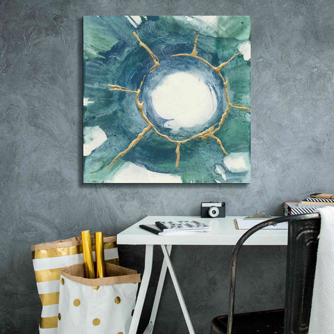 Image of 'Dharma Wheel I' by Chris Paschke, Giclee Canvas Wall Art,26 x 26