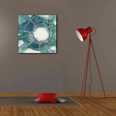 Image of 'Dharma Wheel I' by Chris Paschke, Giclee Canvas Wall Art,26 x 26