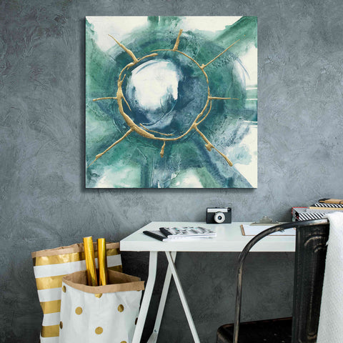 Image of 'Dharma Wheel II' by Chris Paschke, Giclee Canvas Wall Art,26 x 26