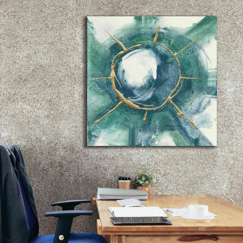 Image of 'Dharma Wheel II' by Chris Paschke, Giclee Canvas Wall Art,37 x 37