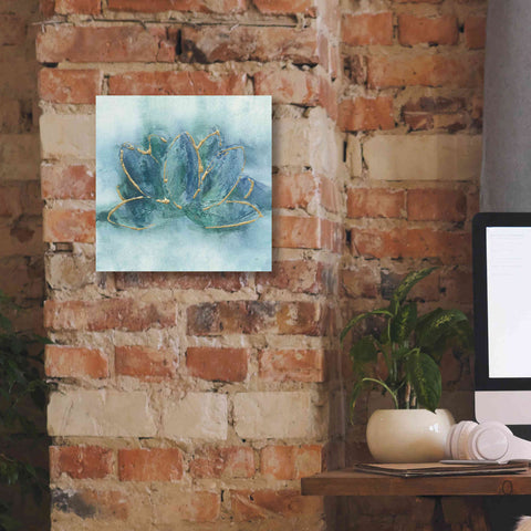 Image of 'Buddha Lotus' by Chris Paschke, Giclee Canvas Wall Art,12 x 12