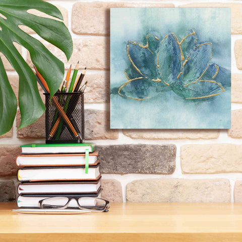 Image of 'Buddha Lotus' by Chris Paschke, Giclee Canvas Wall Art,12 x 12