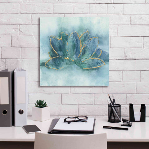 Image of 'Buddha Lotus' by Chris Paschke, Giclee Canvas Wall Art,18 x 18