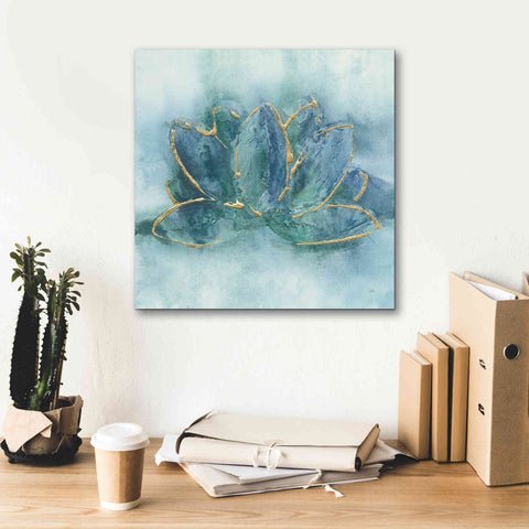 Image of 'Buddha Lotus' by Chris Paschke, Giclee Canvas Wall Art,18 x 18