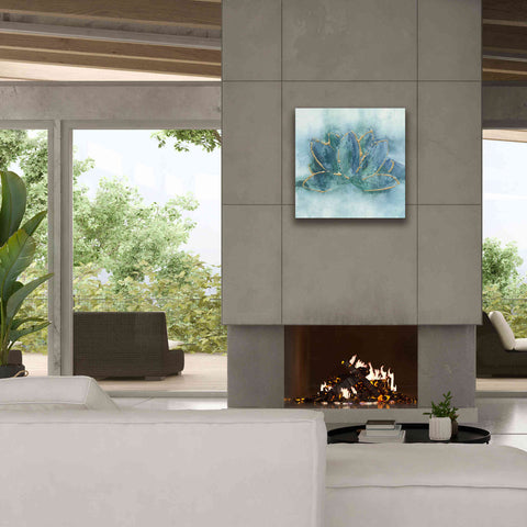 Image of 'Buddha Lotus' by Chris Paschke, Giclee Canvas Wall Art,26 x 26