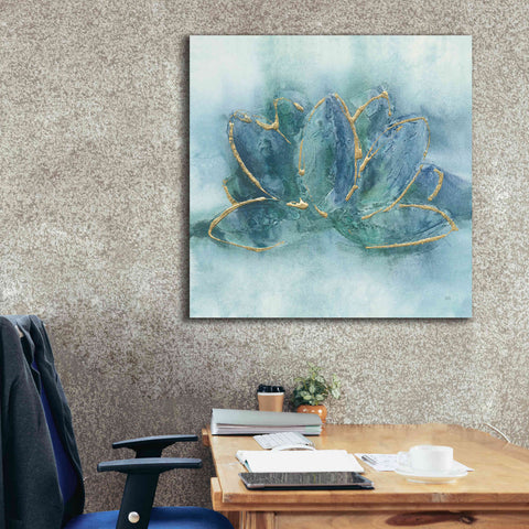 Image of 'Buddha Lotus' by Chris Paschke, Giclee Canvas Wall Art,37 x 37