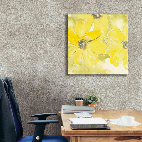 Image of 'Sunshine Cosmos II' by Chris Paschke, Giclee Canvas Wall Art,26 x 26