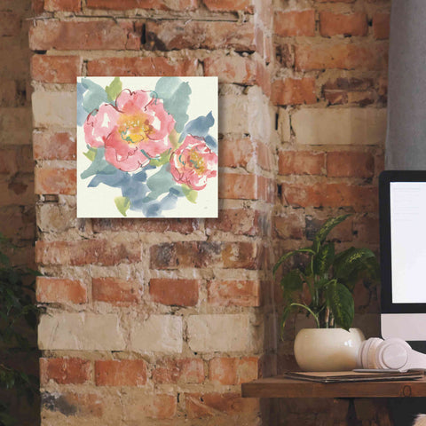 Image of 'Peony In The Pink I' by Chris Paschke, Giclee Canvas Wall Art,12 x 12