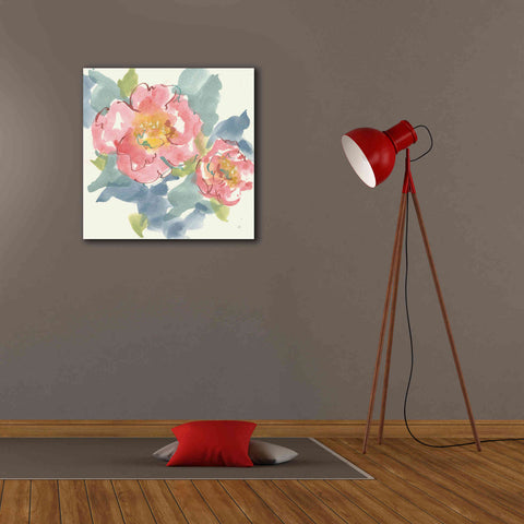 Image of 'Peony In The Pink I' by Chris Paschke, Giclee Canvas Wall Art,26 x 26