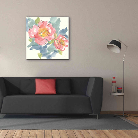 Image of 'Peony In The Pink I' by Chris Paschke, Giclee Canvas Wall Art,37 x 37