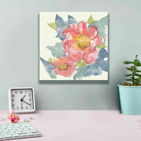 Image of 'Peony In The Pink II' by Chris Paschke, Giclee Canvas Wall Art,12 x 12