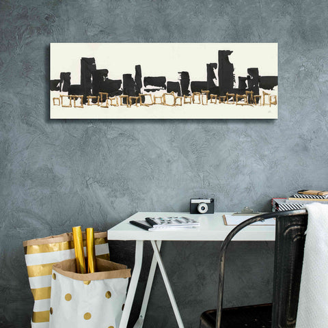 Image of 'Gilded Boxes I' by Chris Paschke, Giclee Canvas Wall Art,36 x 12