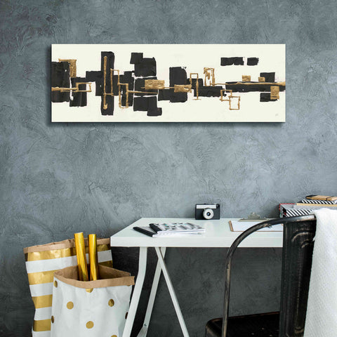 Image of 'Gilded Boxes III' by Chris Paschke, Giclee Canvas Wall Art,36 x 12