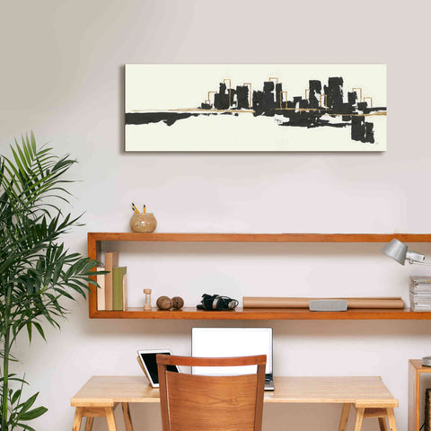 Image of 'Gilded City I' by Chris Paschke, Giclee Canvas Wall Art,36 x 12