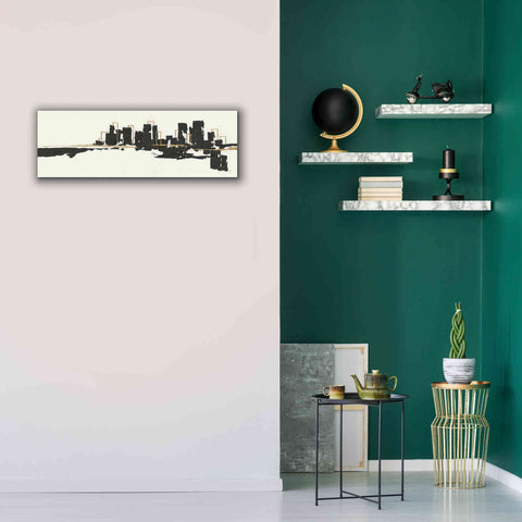 Image of 'Gilded City I' by Chris Paschke, Giclee Canvas Wall Art,36 x 12