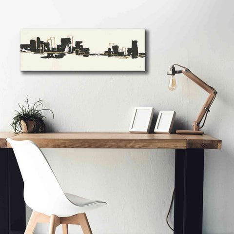 Image of 'Gilded City II' by Chris Paschke, Giclee Canvas Wall Art,36 x 12