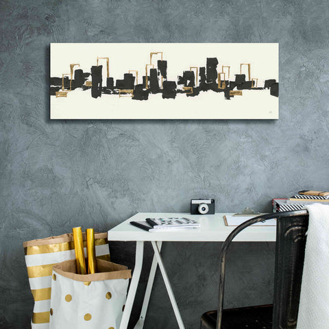 Image of 'Gilded City III' by Chris Paschke, Giclee Canvas Wall Art,36 x 12