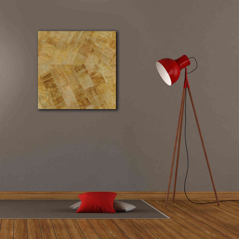 Image of 'Gilded Herringbone II' by Chris Paschke, Giclee Canvas Wall Art,26 x 26