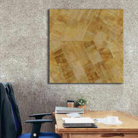 Image of 'Gilded Herringbone II' by Chris Paschke, Giclee Canvas Wall Art,37 x 37