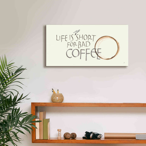Image of 'Coffee Sayings I' by Chris Paschke, Giclee Canvas Wall Art,24 x 12