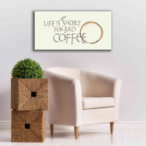 Image of 'Coffee Sayings I' by Chris Paschke, Giclee Canvas Wall Art,40 x 20