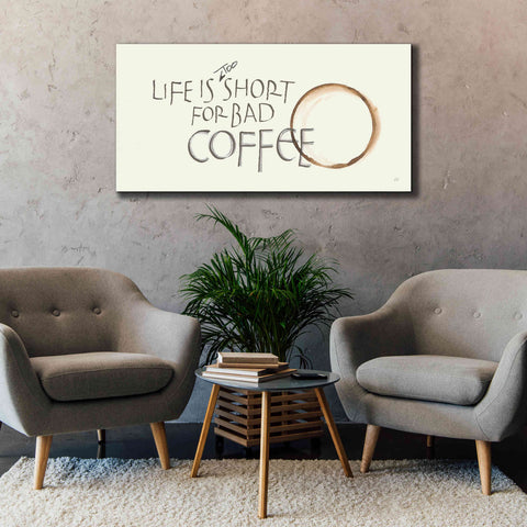 Image of 'Coffee Sayings I' by Chris Paschke, Giclee Canvas Wall Art,60 x 30