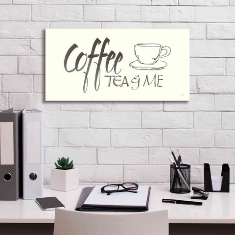 Image of 'Coffee Sayings II' by Chris Paschke, Giclee Canvas Wall Art,24 x 12