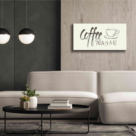 Image of 'Coffee Sayings II' by Chris Paschke, Giclee Canvas Wall Art,40 x 20