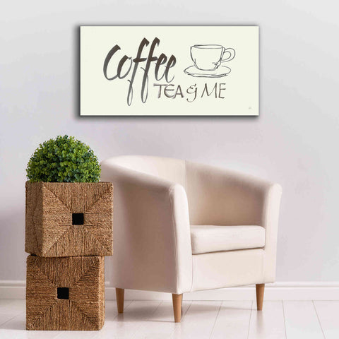 Image of 'Coffee Sayings II' by Chris Paschke, Giclee Canvas Wall Art,40 x 20