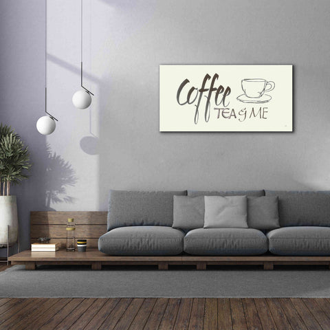 Image of 'Coffee Sayings II' by Chris Paschke, Giclee Canvas Wall Art,60 x 30
