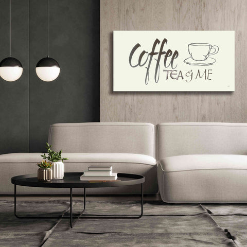 Image of 'Coffee Sayings II' by Chris Paschke, Giclee Canvas Wall Art,60 x 30