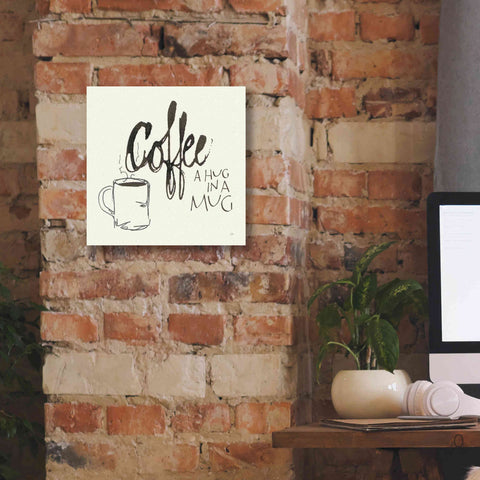 Image of 'Coffee Sayings V' by Chris Paschke, Giclee Canvas Wall Art,12 x 12