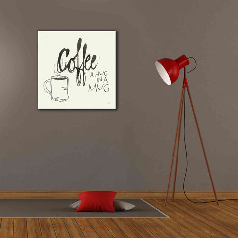 Image of 'Coffee Sayings V' by Chris Paschke, Giclee Canvas Wall Art,26 x 26