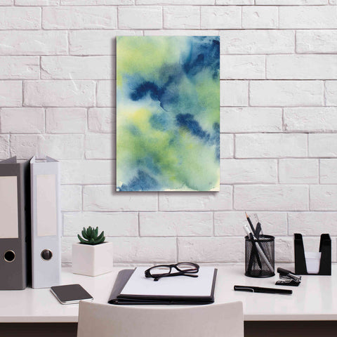 Image of 'Indigo Flow I' by Chris Paschke, Giclee Canvas Wall Art,12 x 18